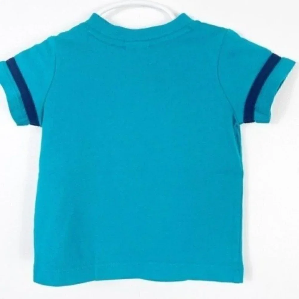 I’M WILD BUT CUTE Fox short sleeve baby t-shirt Tee size 3-6 months teal & blue